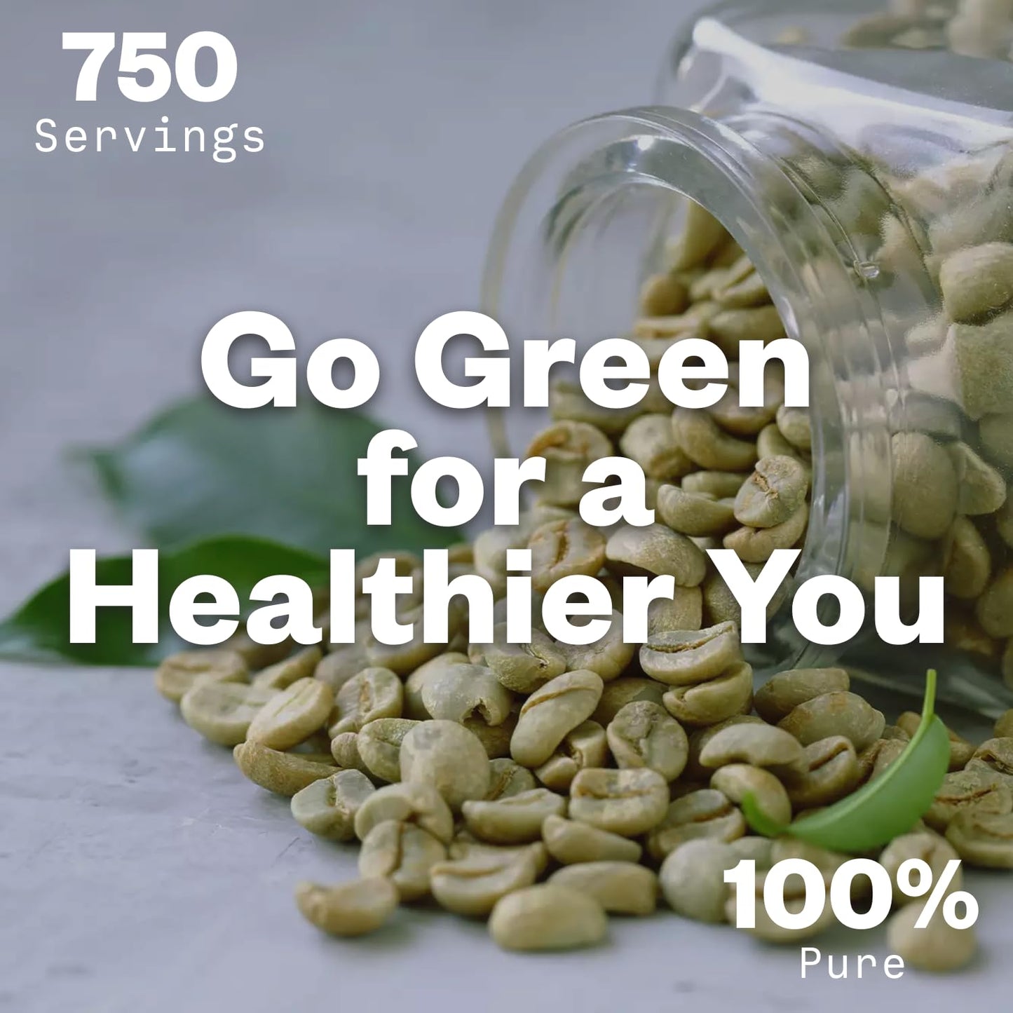 Purisure Green Coffee Bean Extract Powder, 5.29 oz, 750 Servings