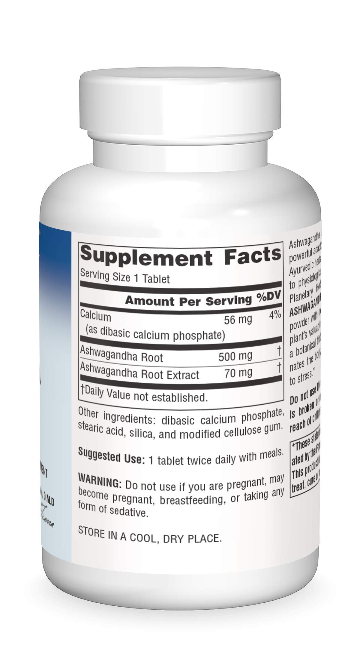 Planetary Herbals Ashwagandha Full Spectrum 570 mg Rejuvenating Tonifier Tablet, 60 Tablets