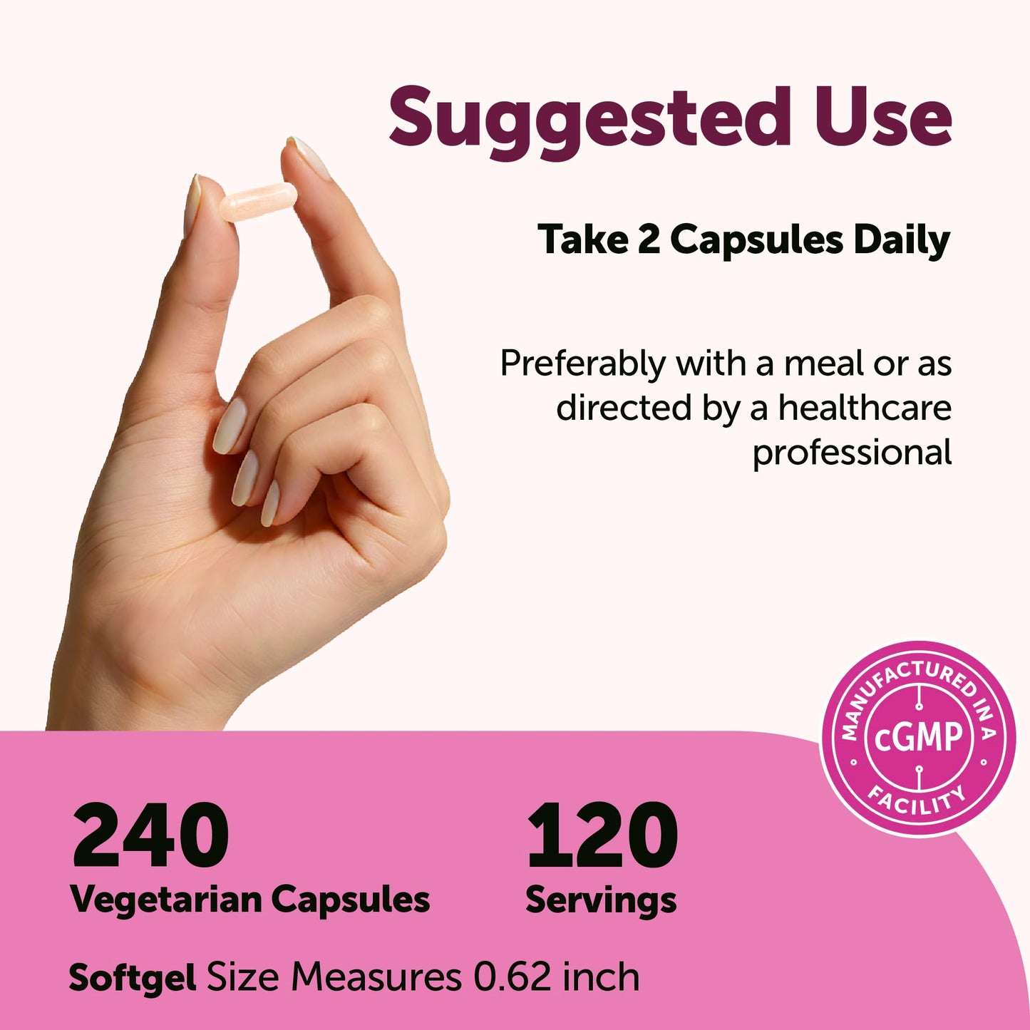 Micro Ingredients Methylated B Complex for Women Capsules 240 Count