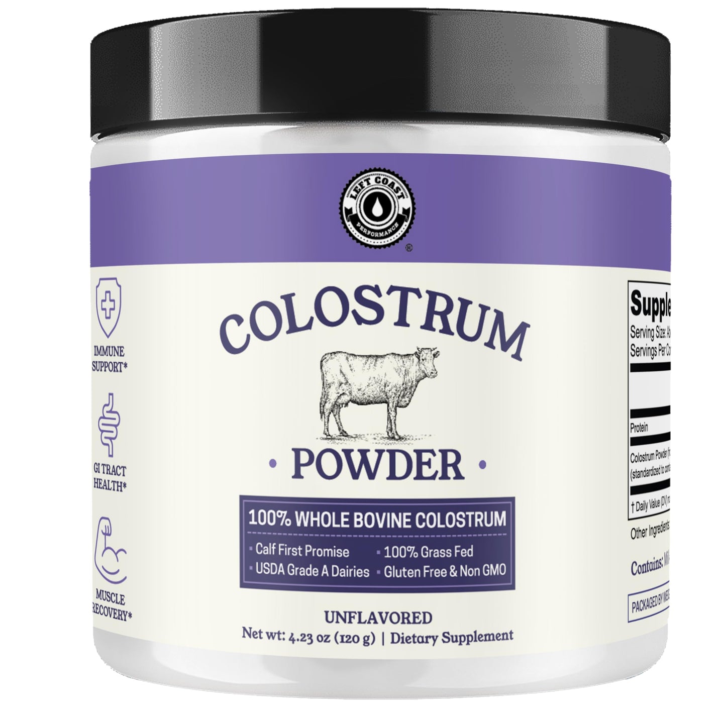 Left Coast Performance Colostrum Powder 4.23 Ounce