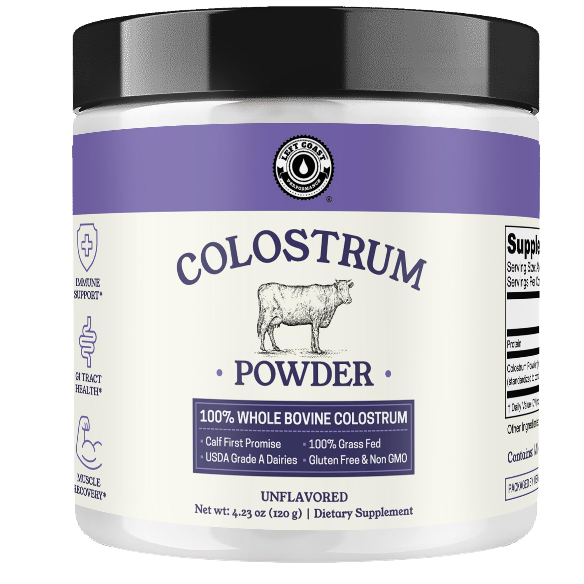 Left Coast Performance Colostrum Powder 4.23 Ounce