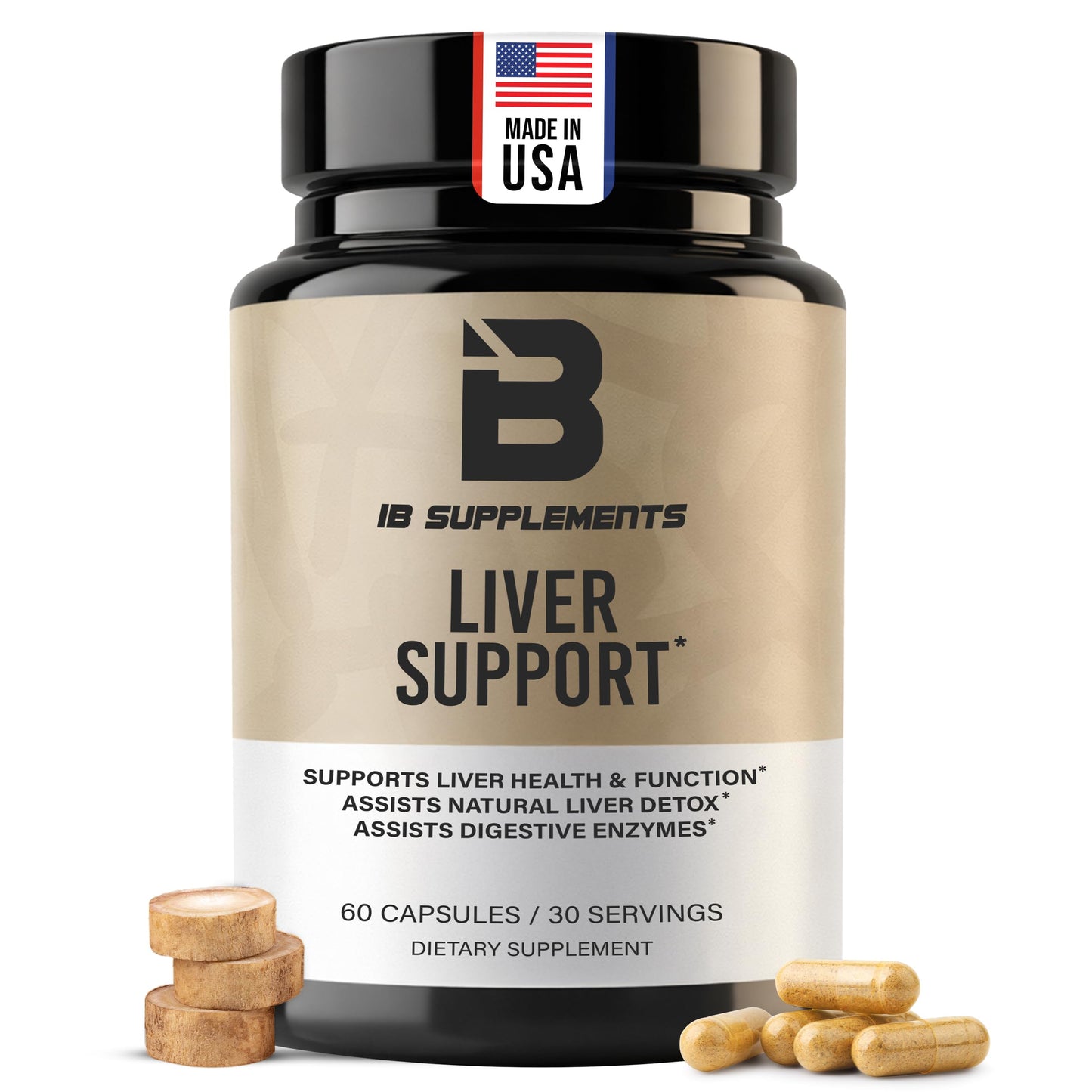 Iron Brothers Supplements Liver Support & Detox Supplement Capsule 60 Count