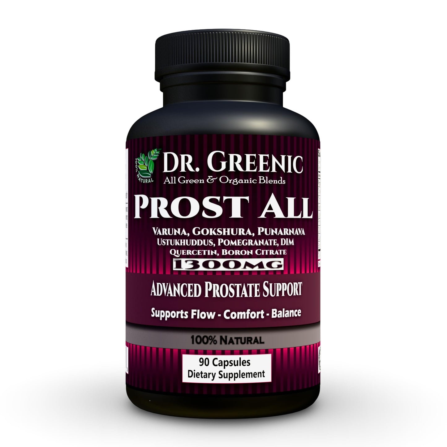 Dr. Greenic Prost All Advanced Prostate Support & Herbal Blend Capsules, 90 Capsules