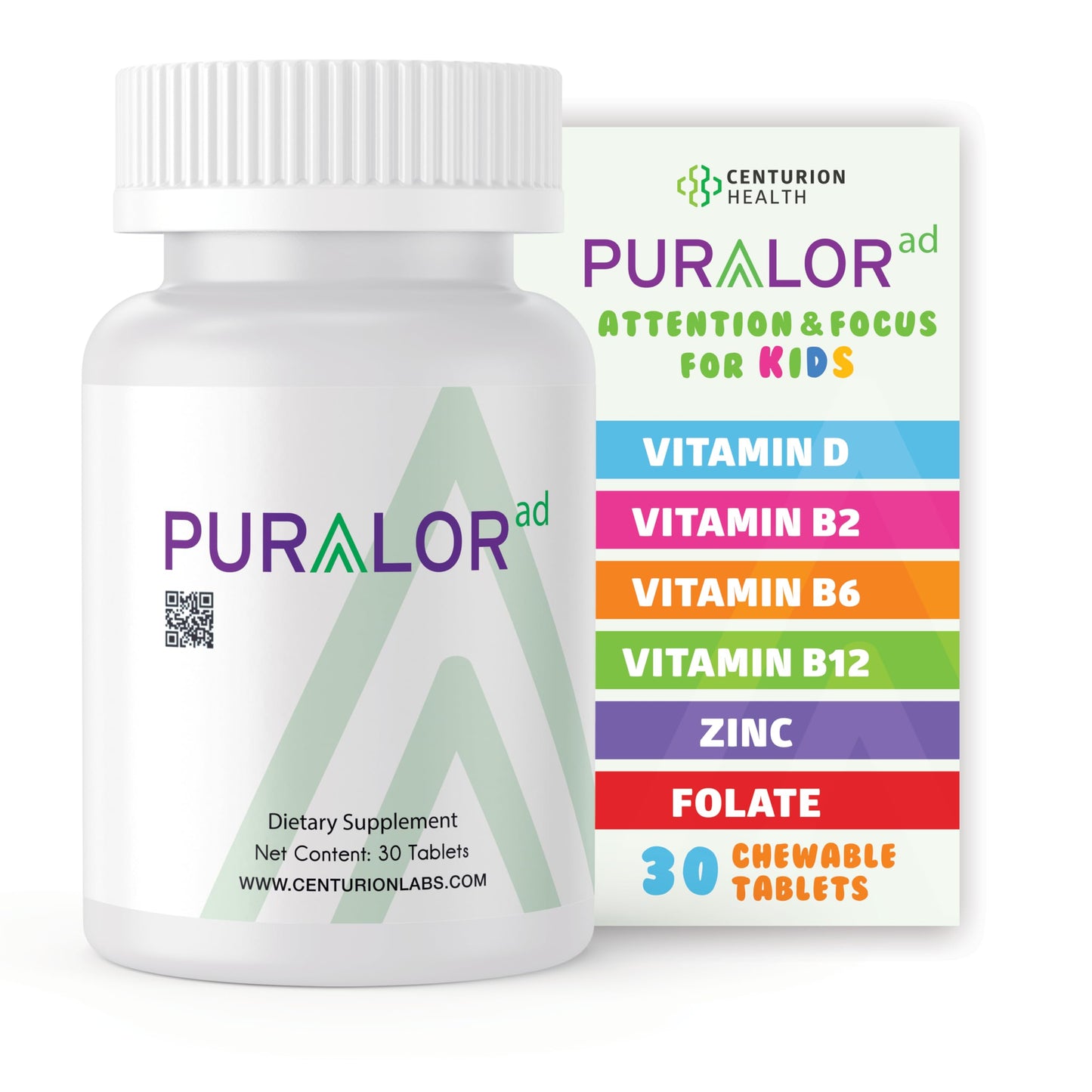 Centurion Health Premium Puralor AD Chewable Tablets 30 Count