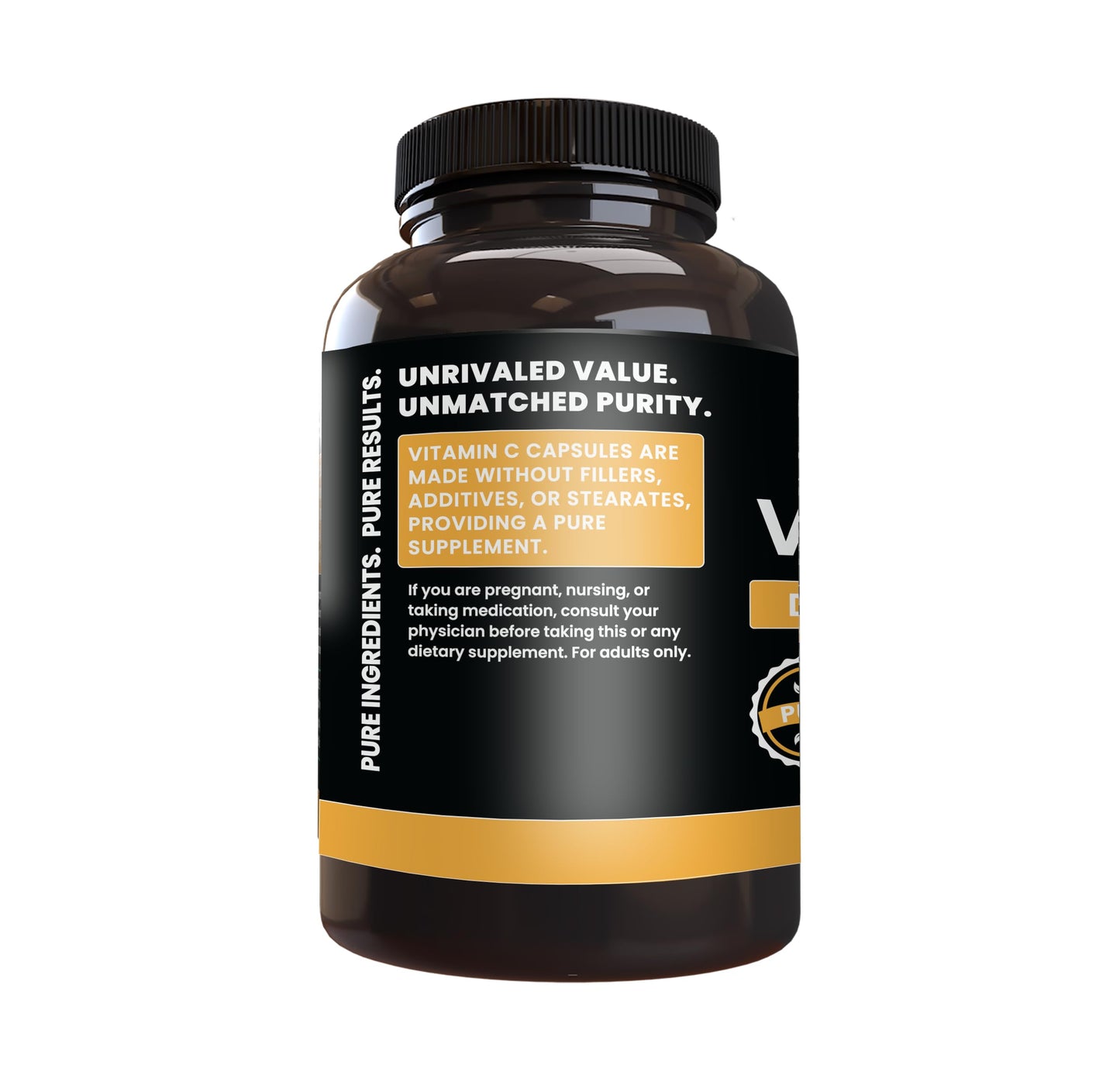PURE ORIGINAL INGREDIENTS Vitamin C Capsules, 365