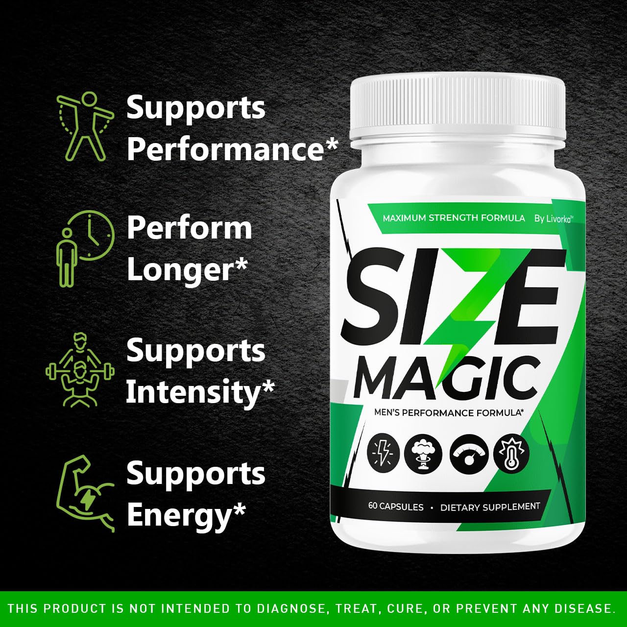 LIVORKA Size Magic Capsules 180 Capsules