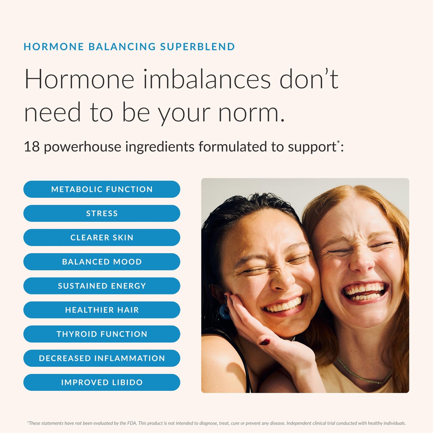 BEAM Glow Hormone Support & Cortisol Supplement for Women Blue Raspberry Powder 30 Servings