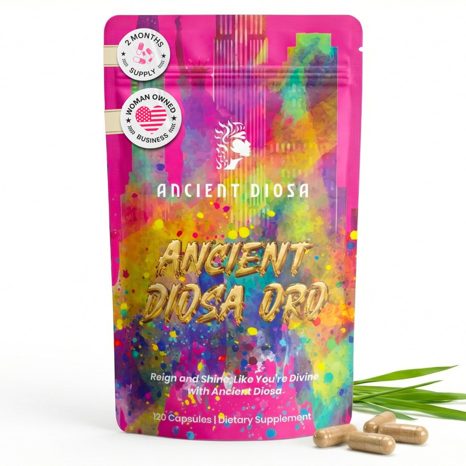 ANCIENT DIOSA Beef Liver Capsule Supplement for Women - Grass-Fed Liver, Heart & Kidney with CoQ10 & Ginseng, Non-GMO & Gluten-Free, 120 Capsules