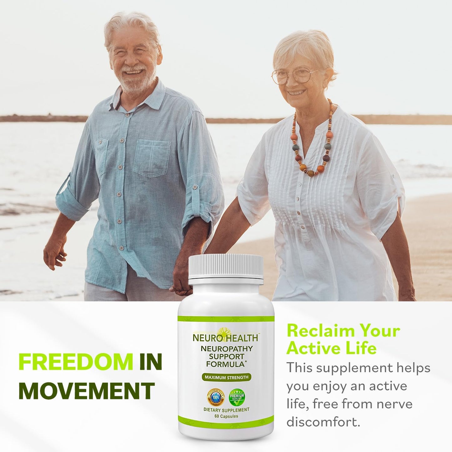 Neuro Health Nerve Support Formula for Neuropathy 120 Capsules