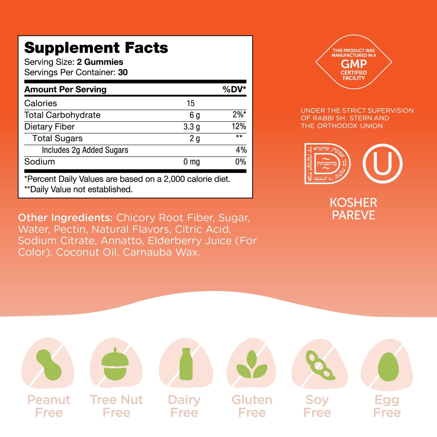 Zahler Chapter One Fiber Gummies Gummy 60 Count