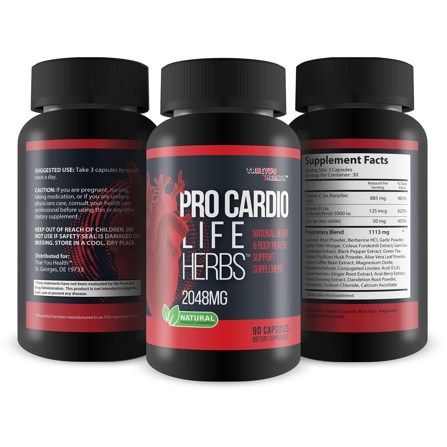 Generic Pro Cardio Life Herbs Premium Heart Health Supplement Capsule, 1 Count
