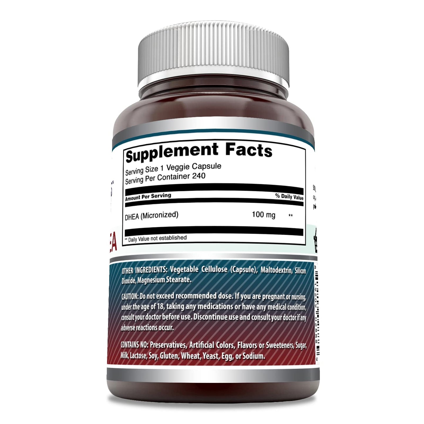 Amazing Nutrition Micronized DHEA Supplement Capsule 240 Count