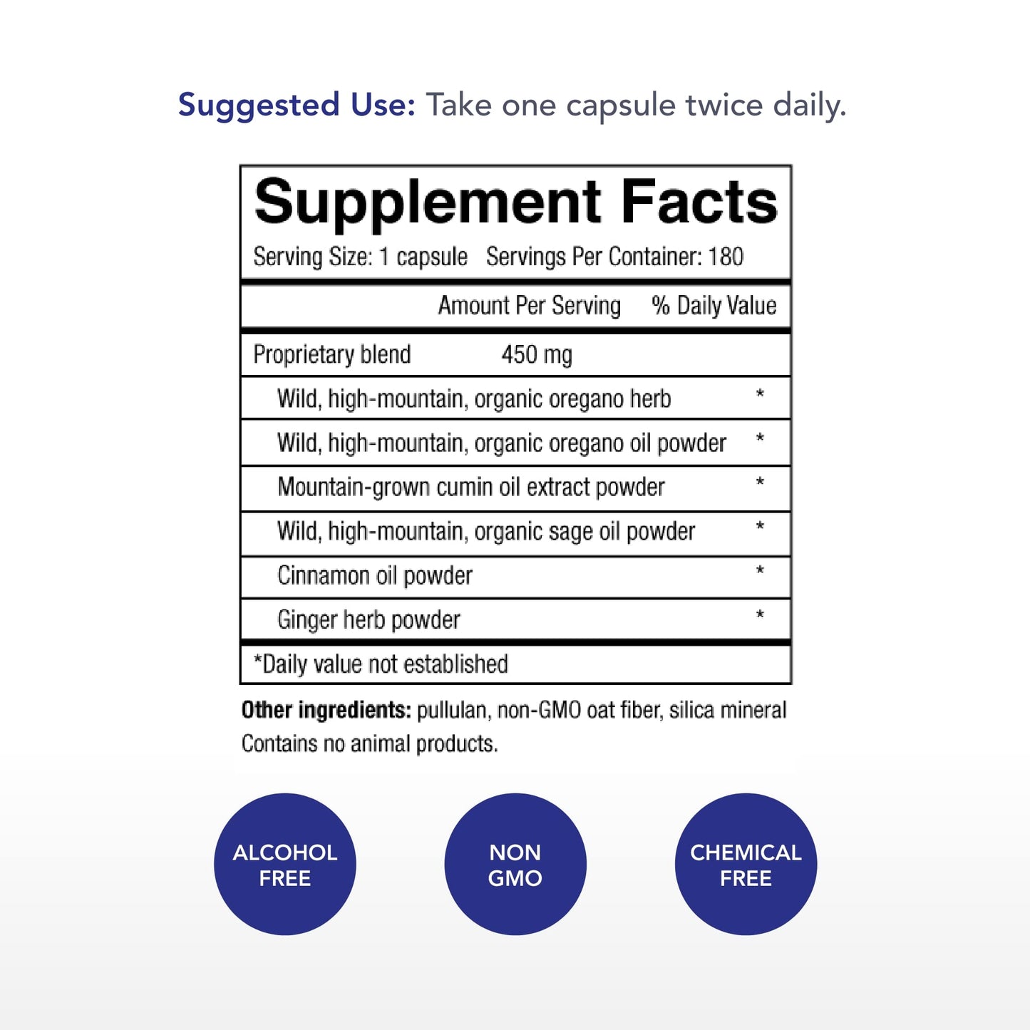 Physician's Strength Oregacillin Capsules, 180 Count