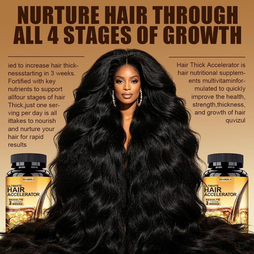 Feviarly Ultimate Hair Accelerator Capsules, 120 Capsules