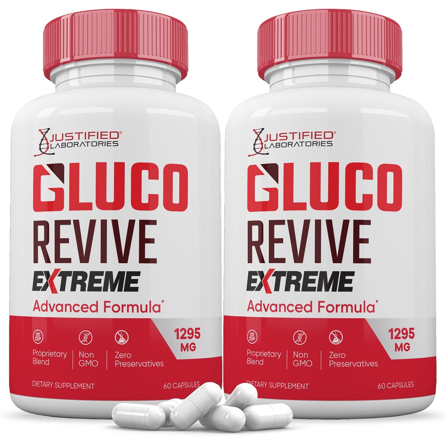 Justified Laboratories Gluco Revive Extreme 1295MG 120 Capsules