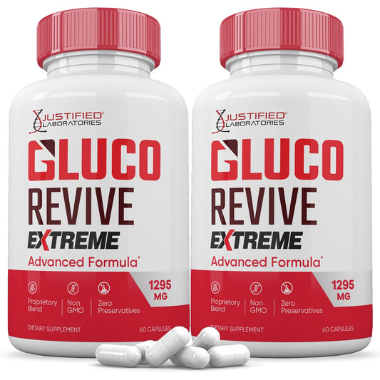 Justified Laboratories Gluco Revive Extreme 1295MG 120 Capsules