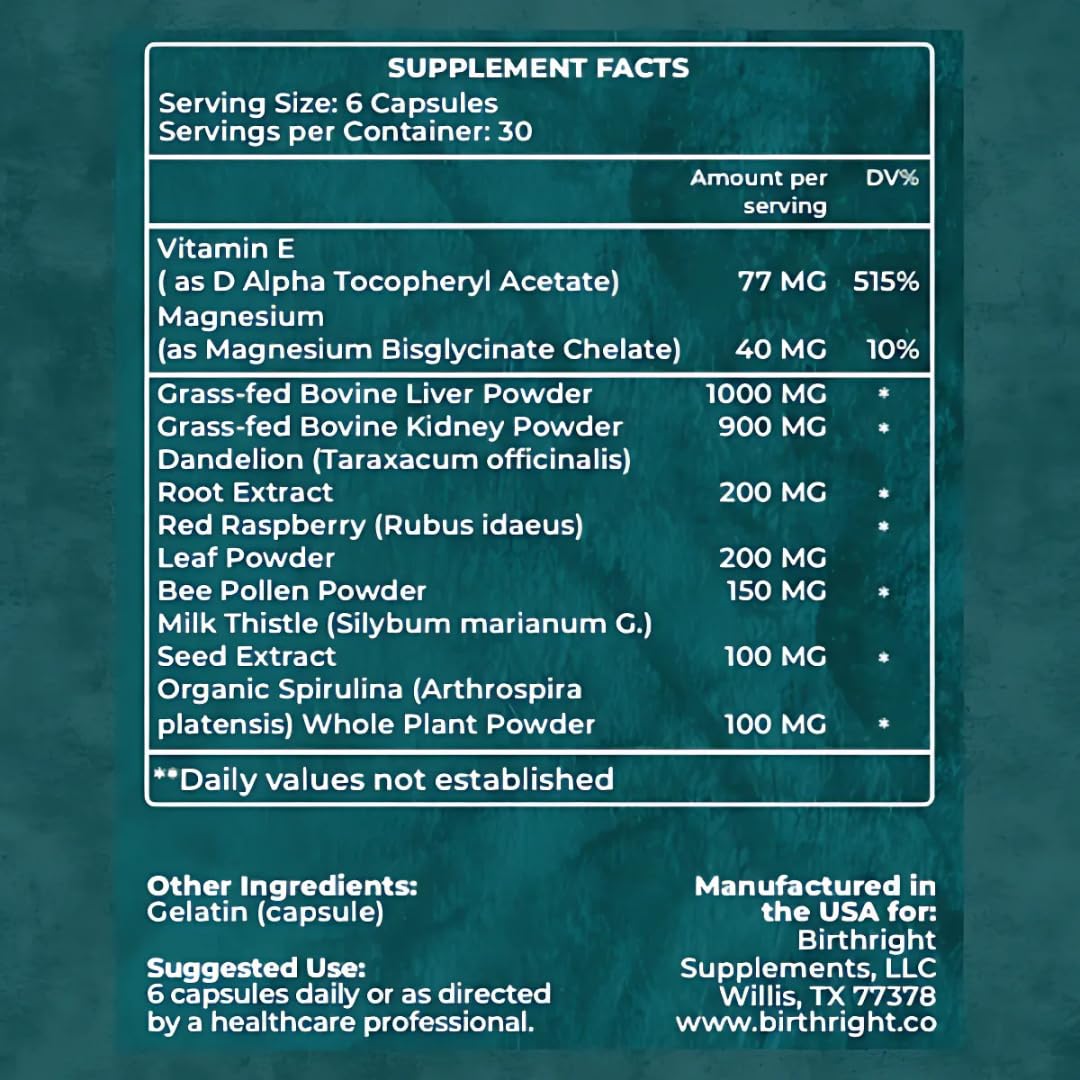 Birthright Revive Supplements for Women Capsule 180 Count