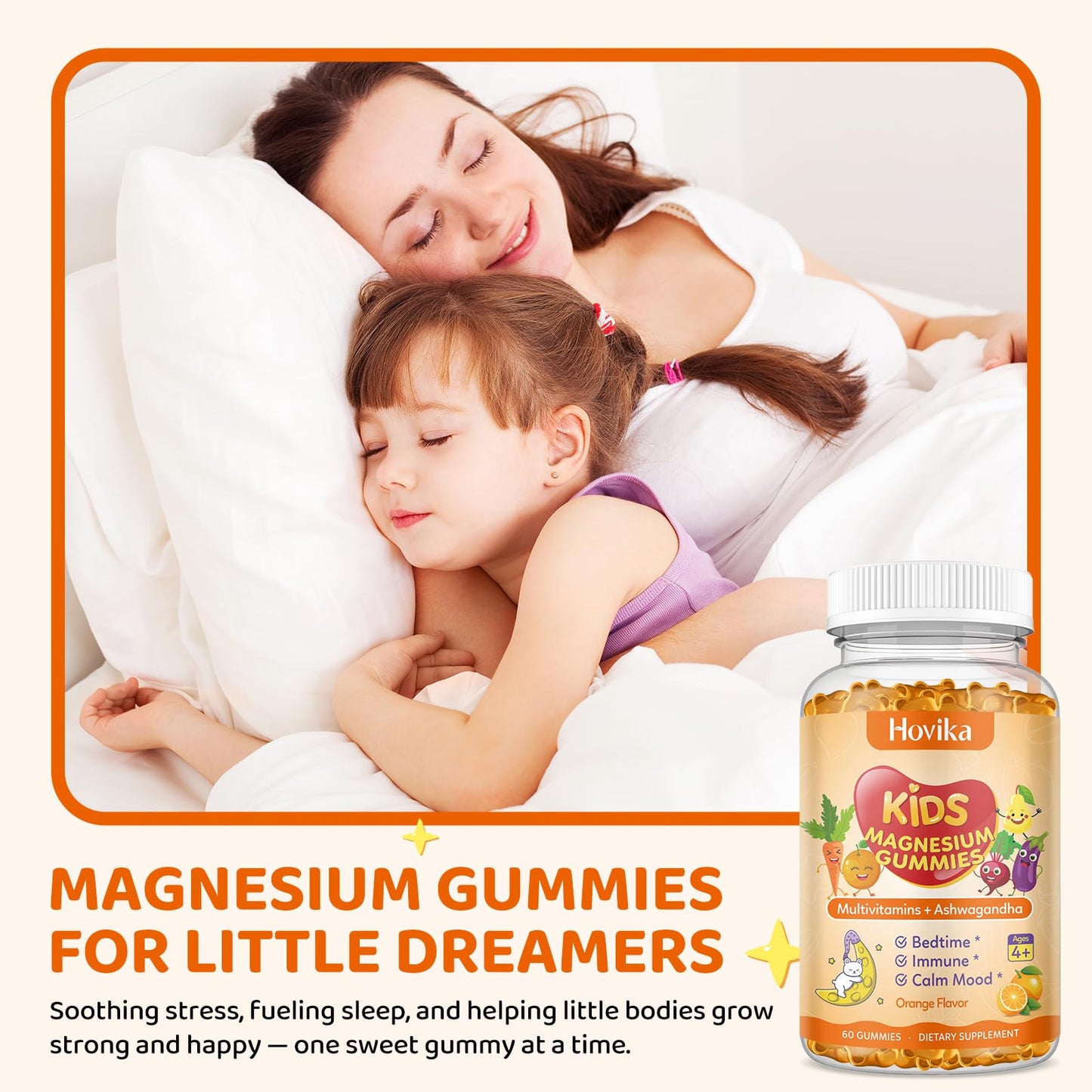 Hovika Magnesium Gummies for Kids 60 Gummies
