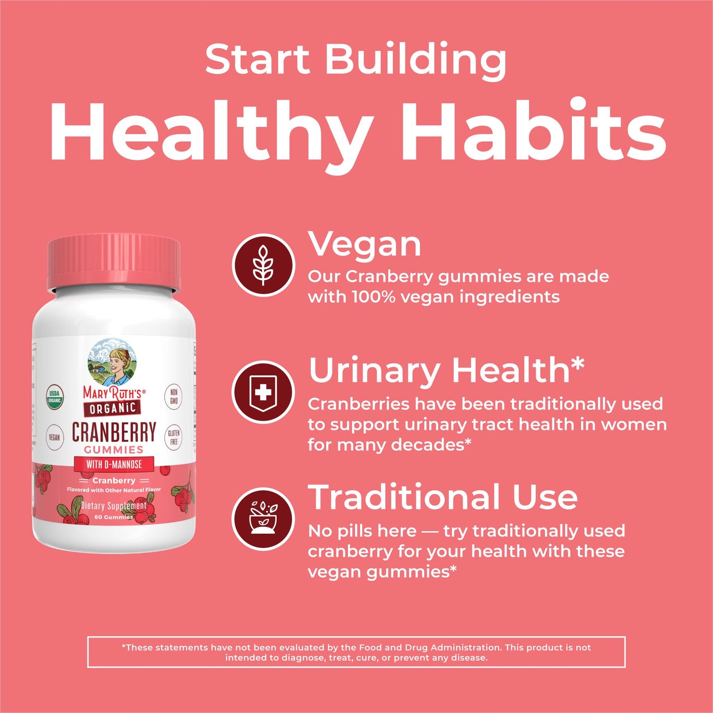 MaryRuth's Organics Cranberry Gummies & Zinc Drops