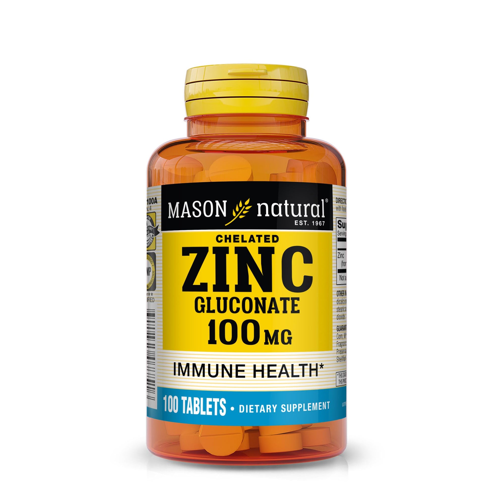 Mason Natural Zinc 100mg Tablets, 100 Count
