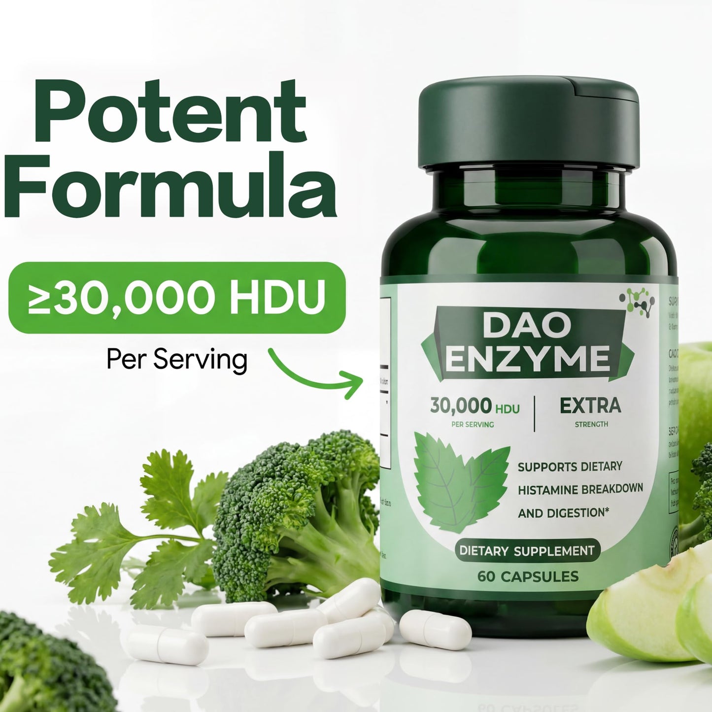 Hekeauo DAO Enzyme Capsules 60