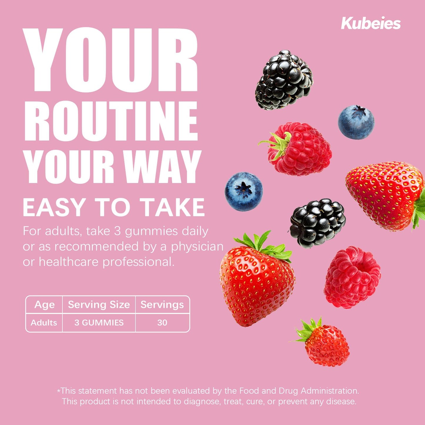 Kubeies Creatine Gummies for Women 90 Count