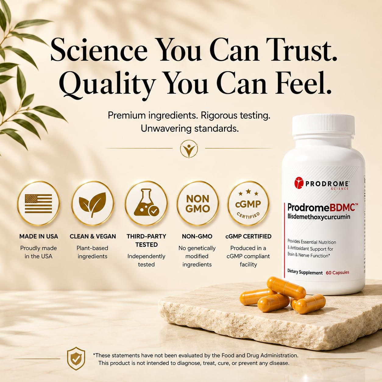 Prodrome BDMC Curcumin Supplement, 60 Capsules