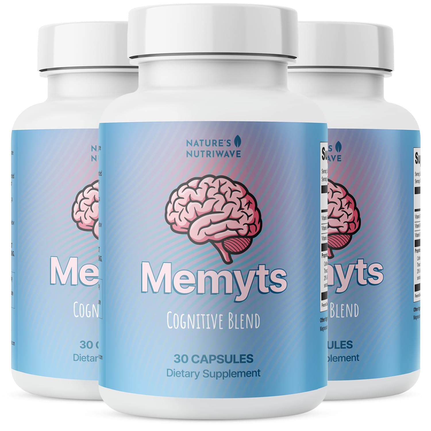 Nature’s NutriWave Memyts B Vitamins & Herbal Extract Capsules, Capsule, 90 Count
