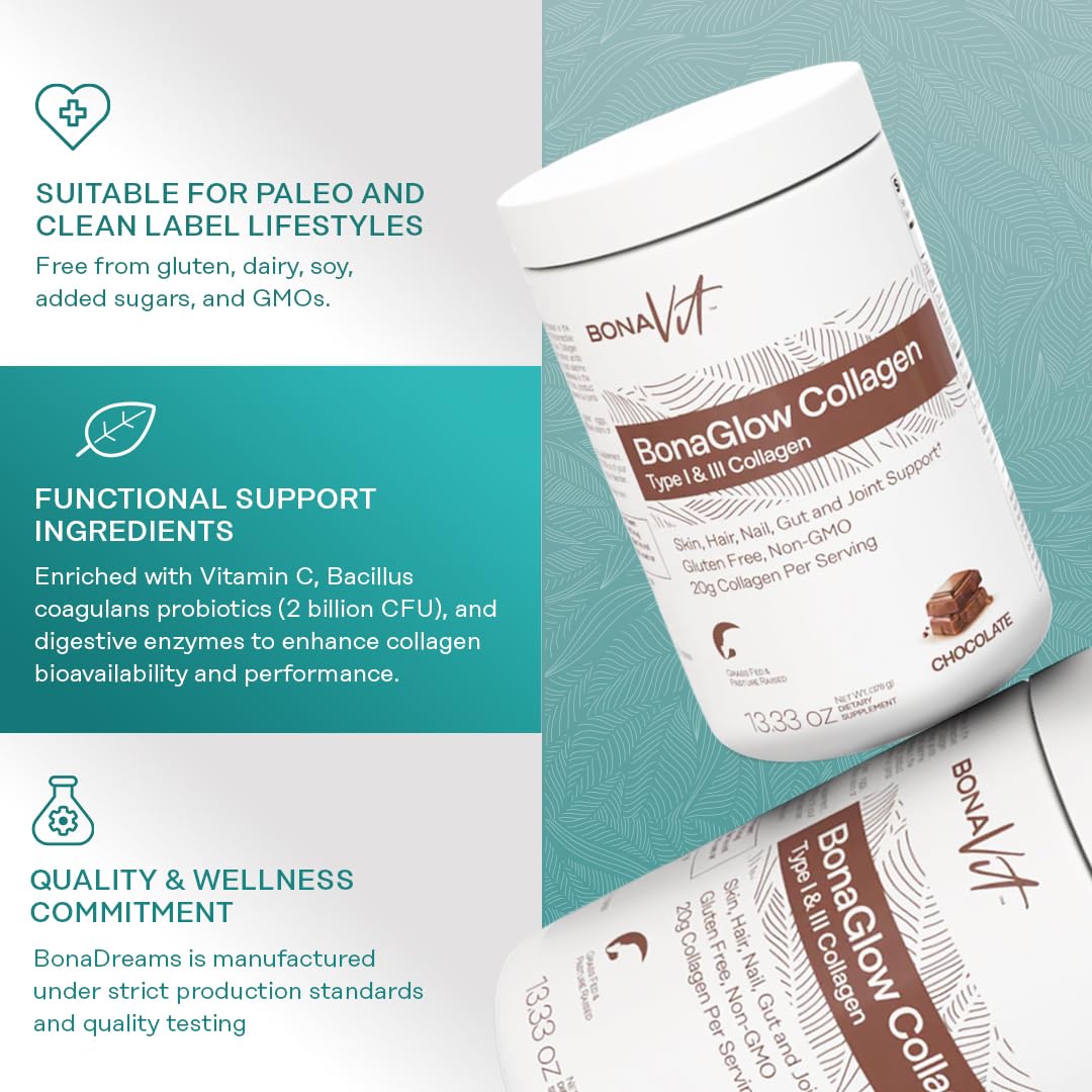 Bonavit Collagen Peptides Powder, 13.33 Ounce
