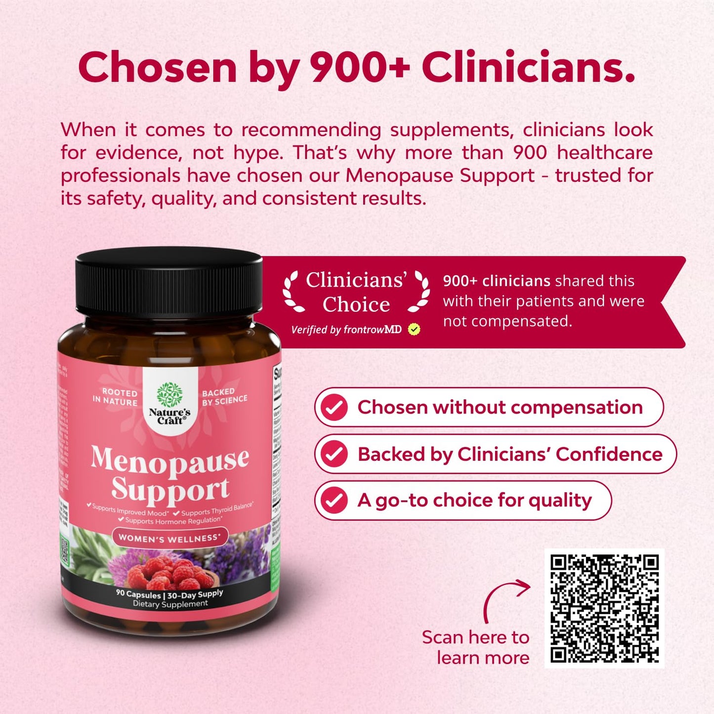 Natures Craft Multibenefit Menopause Support with Dong Quai, Vitex, and Black Cohosh, 90 Capsules