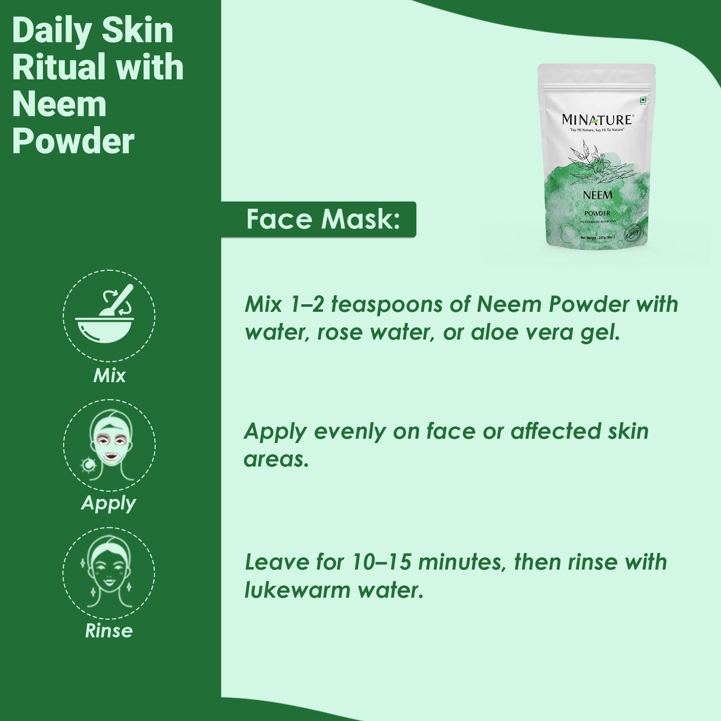Minature Neem Leaf Powder 3.5 oz