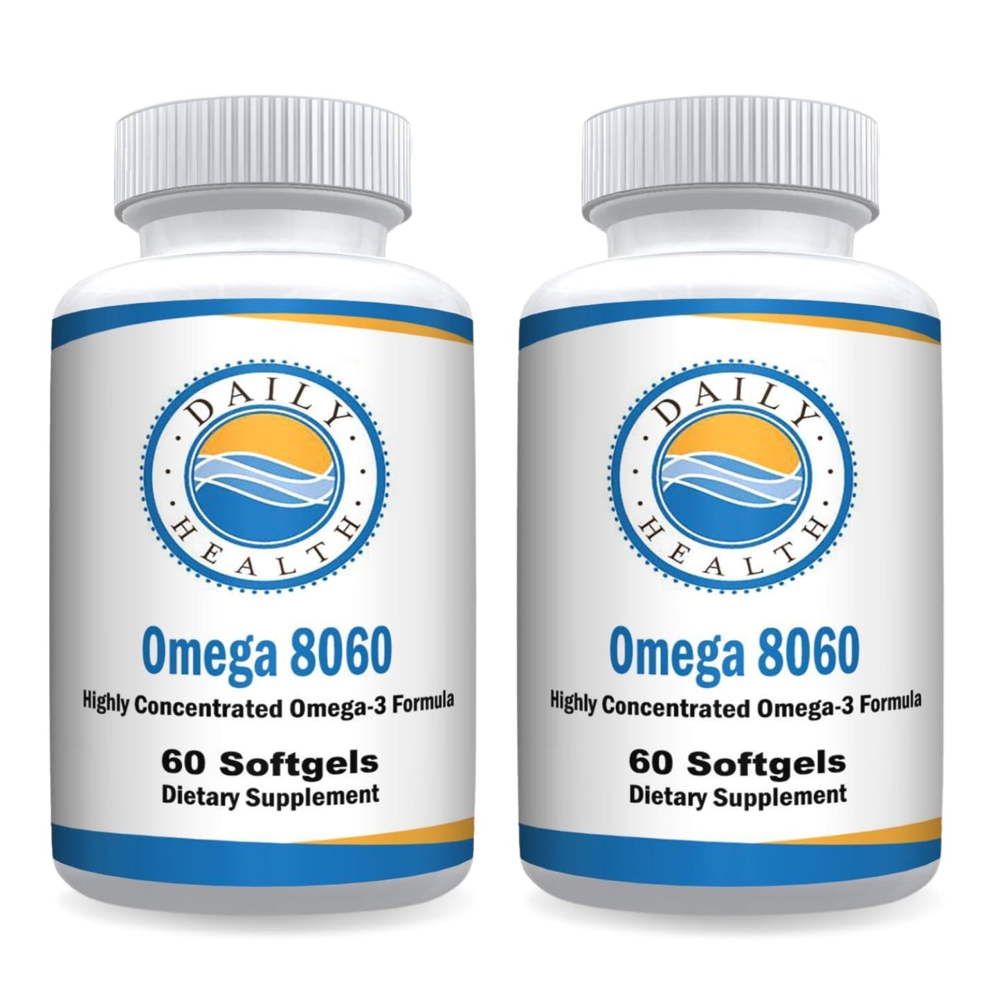 Daily Health Omega 8060 2400mg Omega-3 Fish Oil Joint Health Supplement Capsule 60 Count