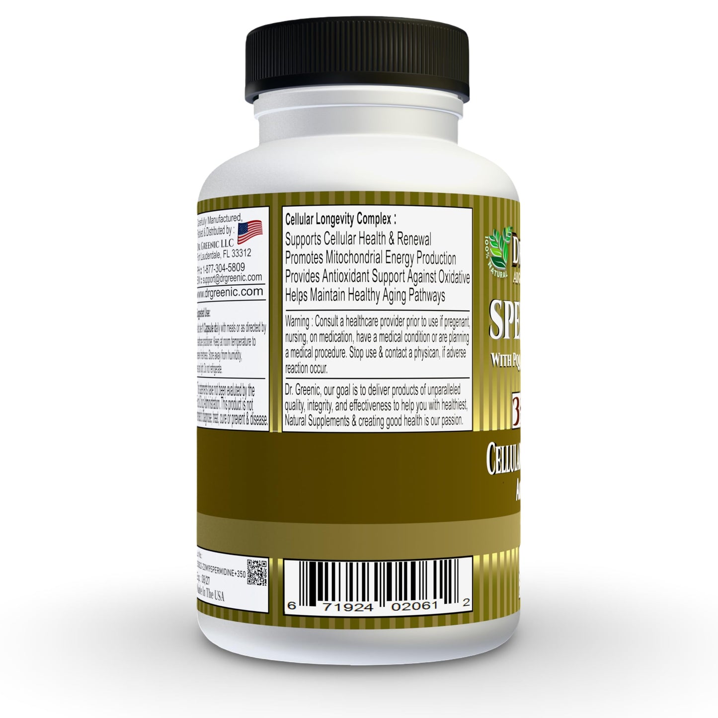 Dr. Greenic SPERMIDINE+ 350 mg Capsule, 90 Count