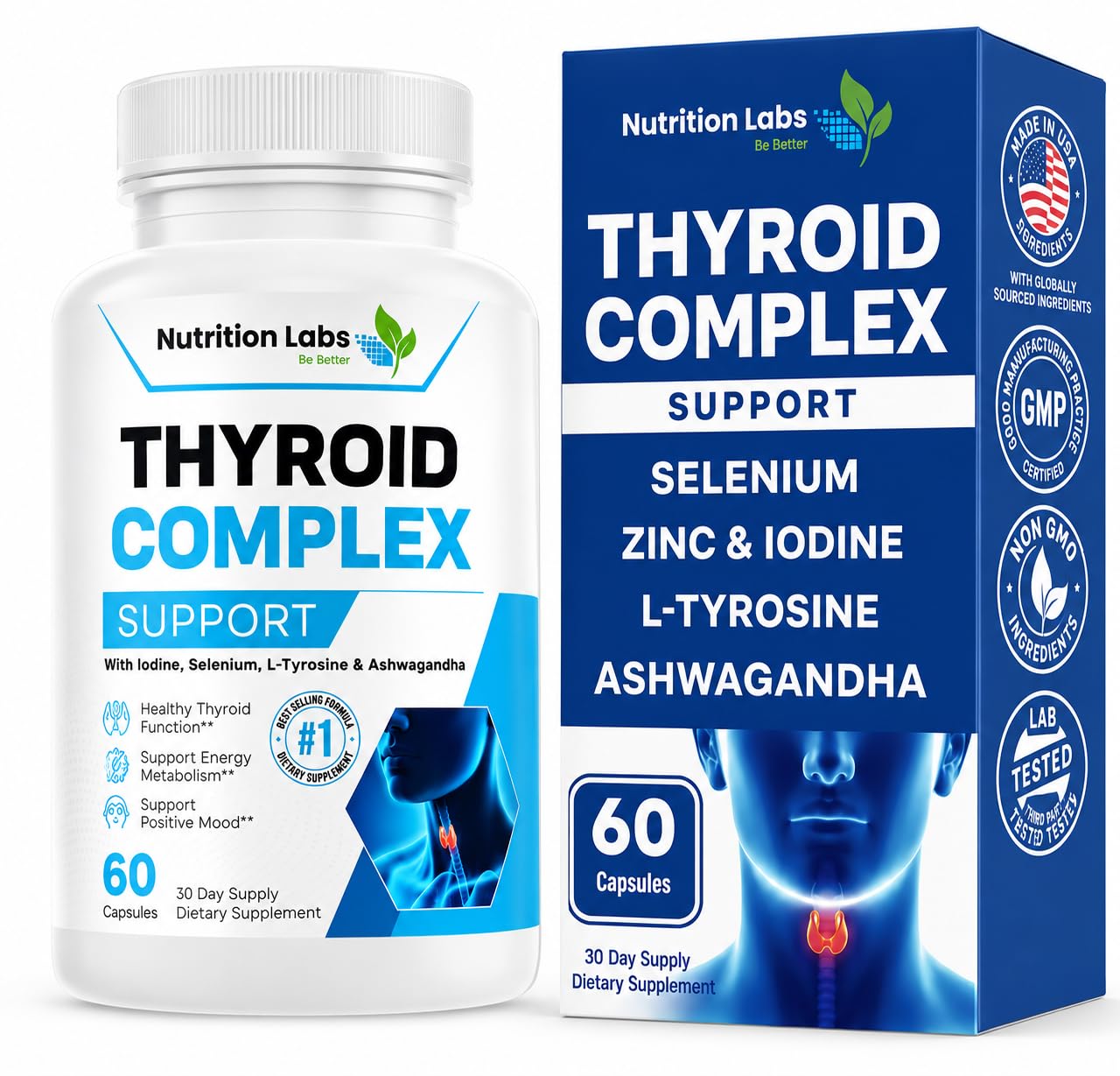 NUTRITION LABS BE BETTER Thyroid Support Supplement Capsule 60 Capsules