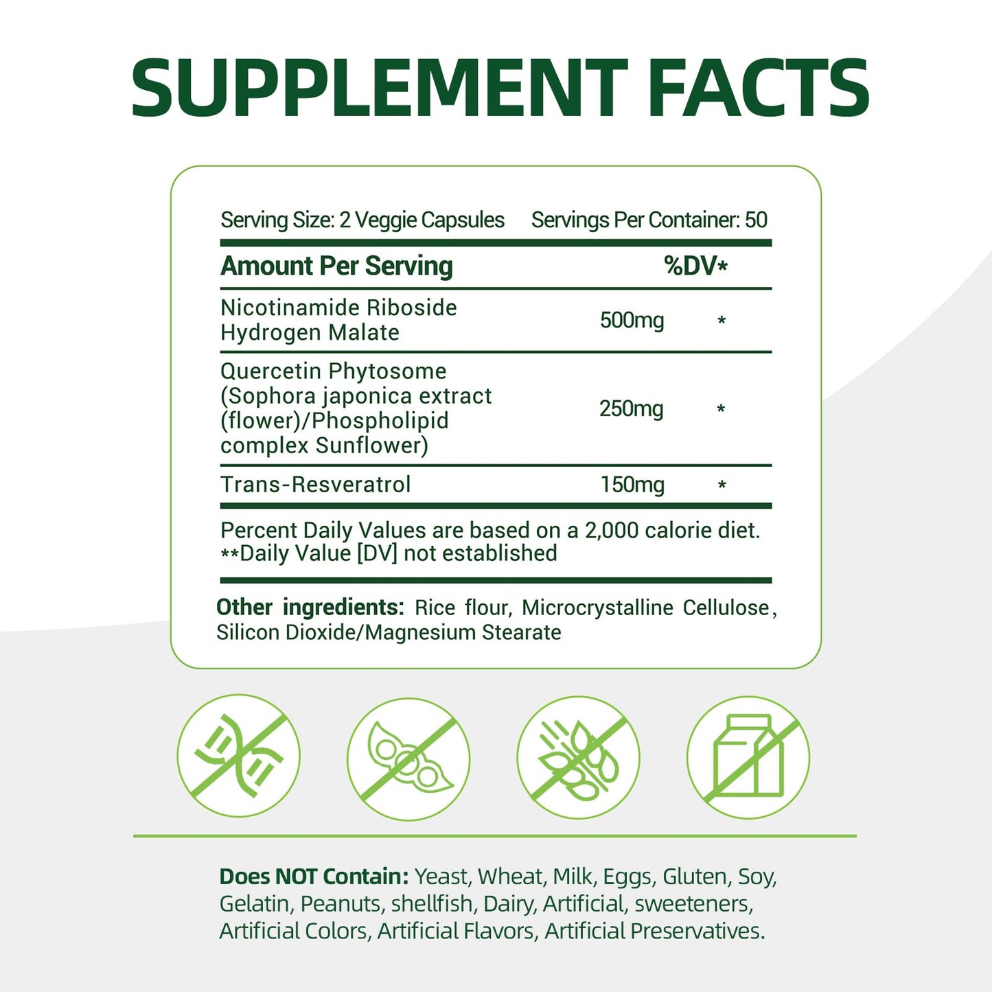 Rubimirez NAD+ Supplement with Nicotinamide Riboside & Resveratrol 900mg – Anti-Aging Support, NMN Alternative, Vegan Non-GMO, 100 Capsules