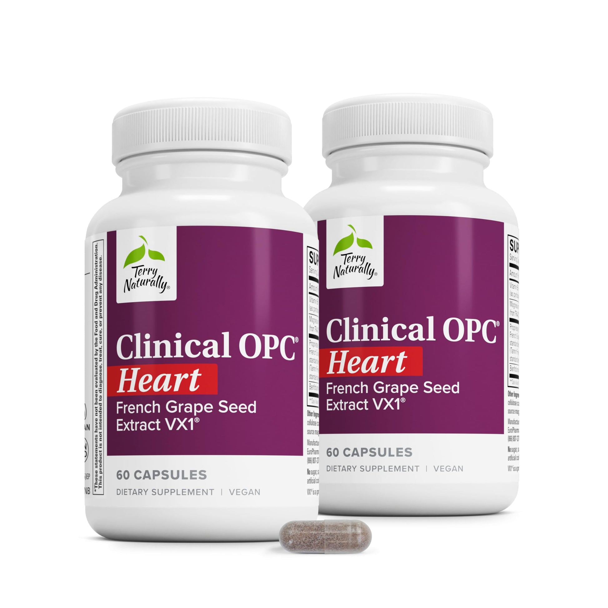 Terry Naturally Clinical OPC Heart, 120 Capsules