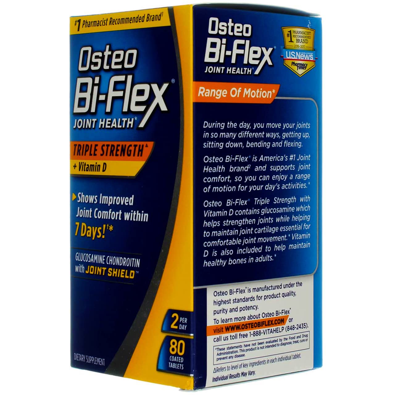 Osteo Bi-Flex Advanced Triple Strength with Vitamin D3 Caplets, 160 Caplets