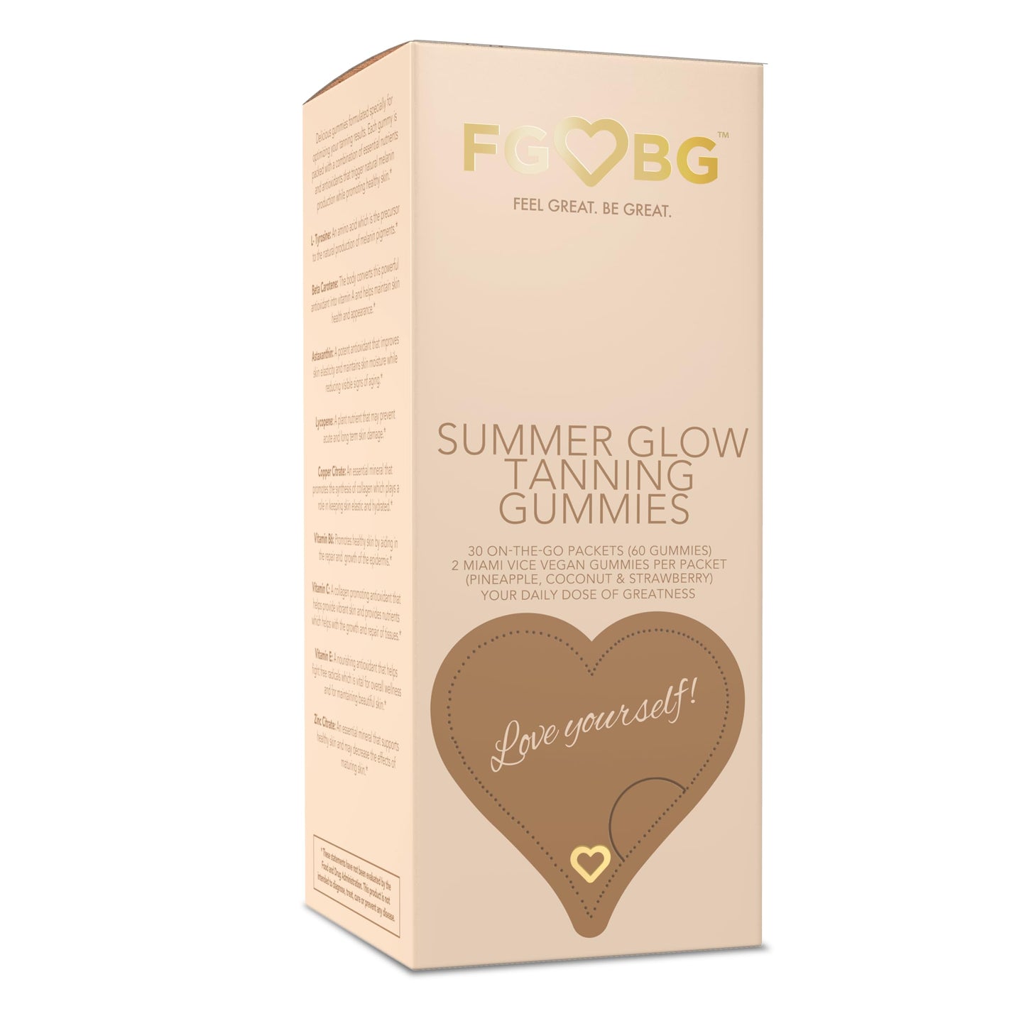 FGBG Summer Glow Tanning Gummies 60 Count