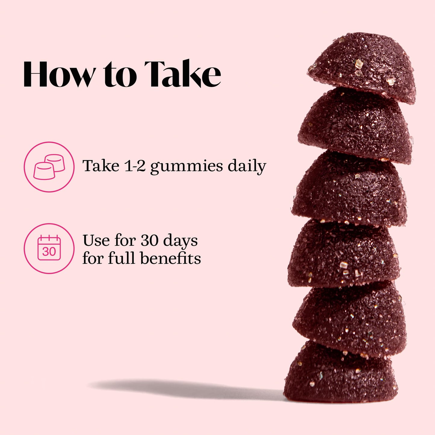 Winged Happy Her Daily Mood Support Gummies for Women, 60 Gummies