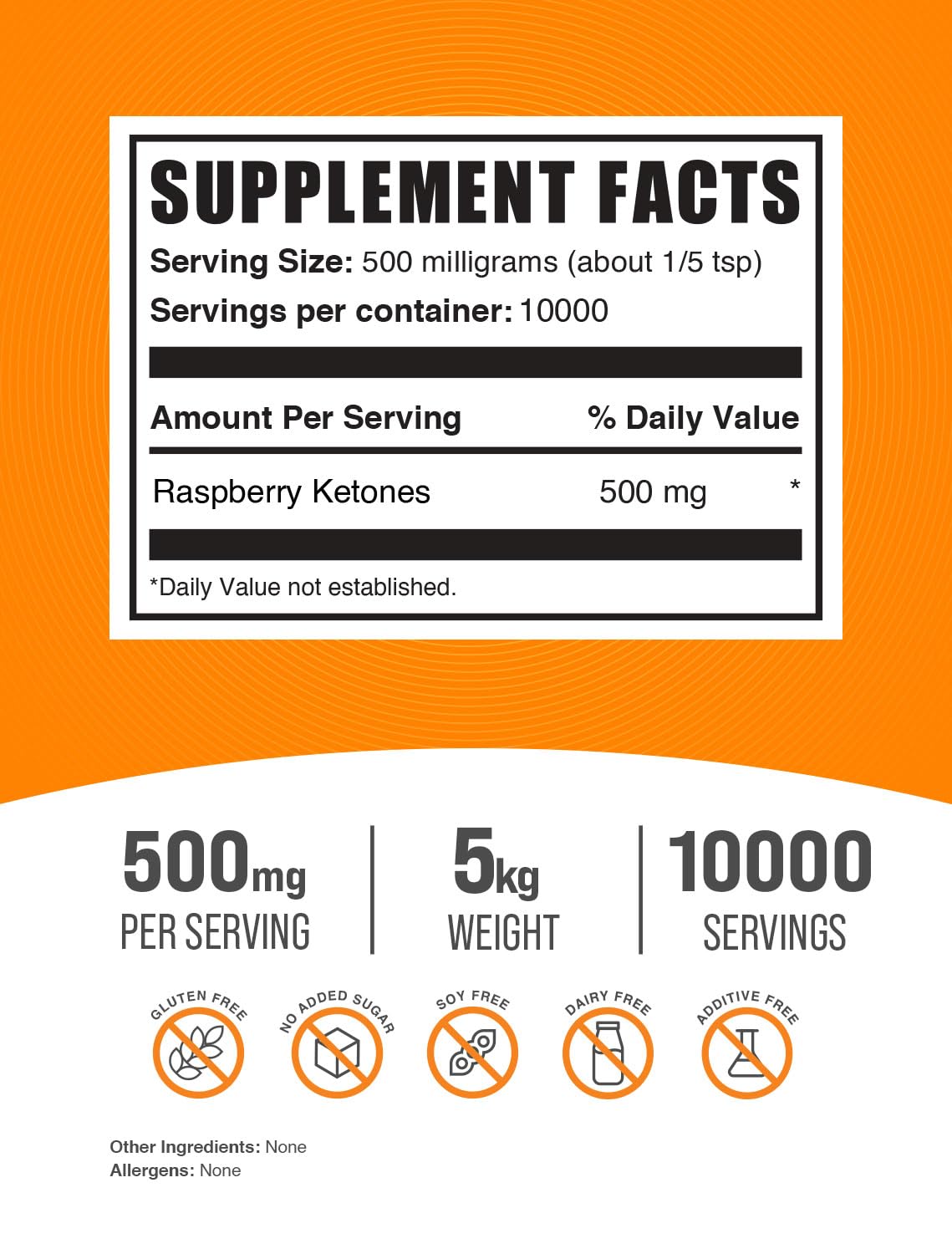 BulkSupplements Raspberry Ketones Powder 176.19