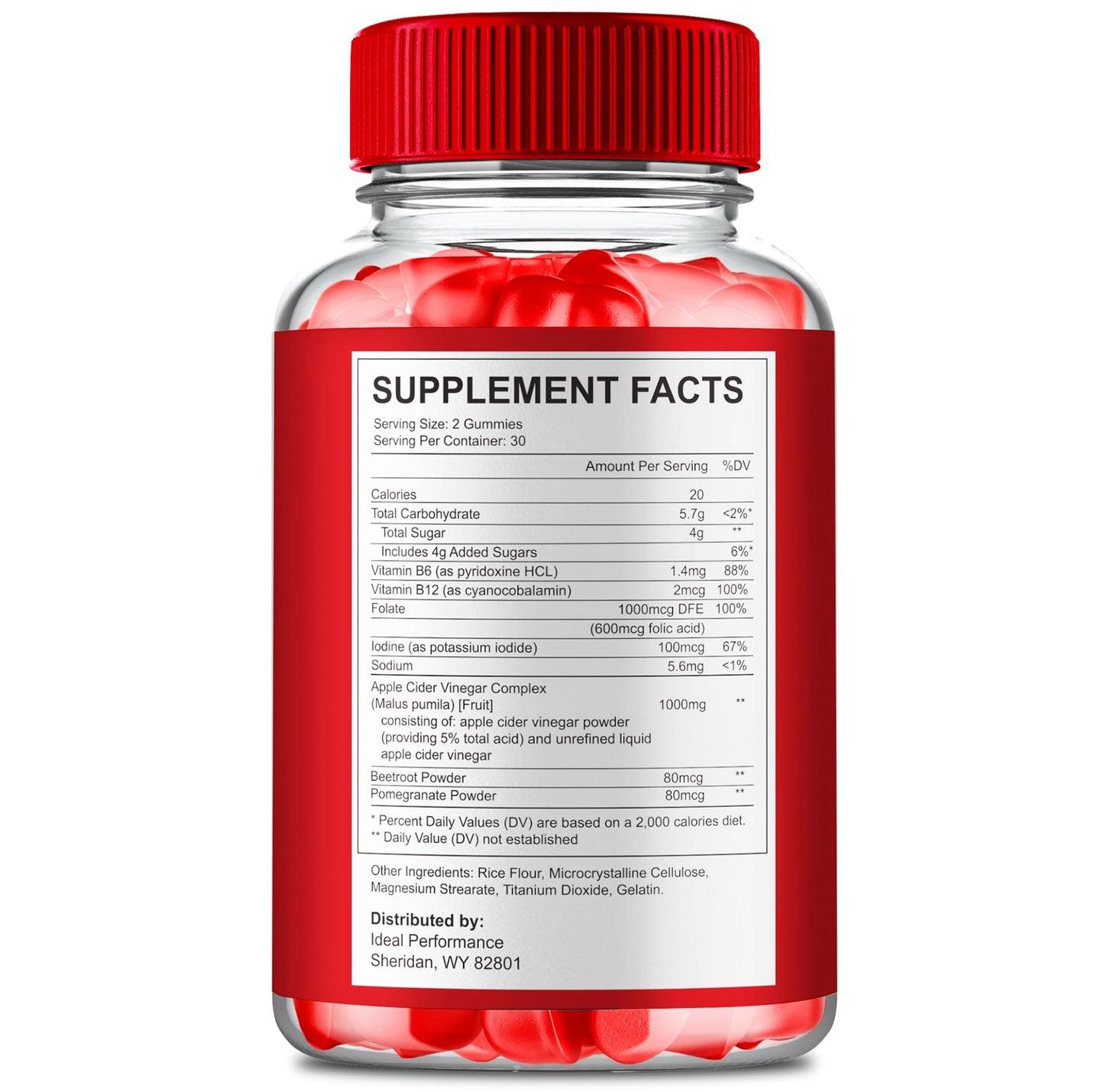 IDEAL PERFORMANCE FitFIve Keto ACV Gummies 300 Gummies