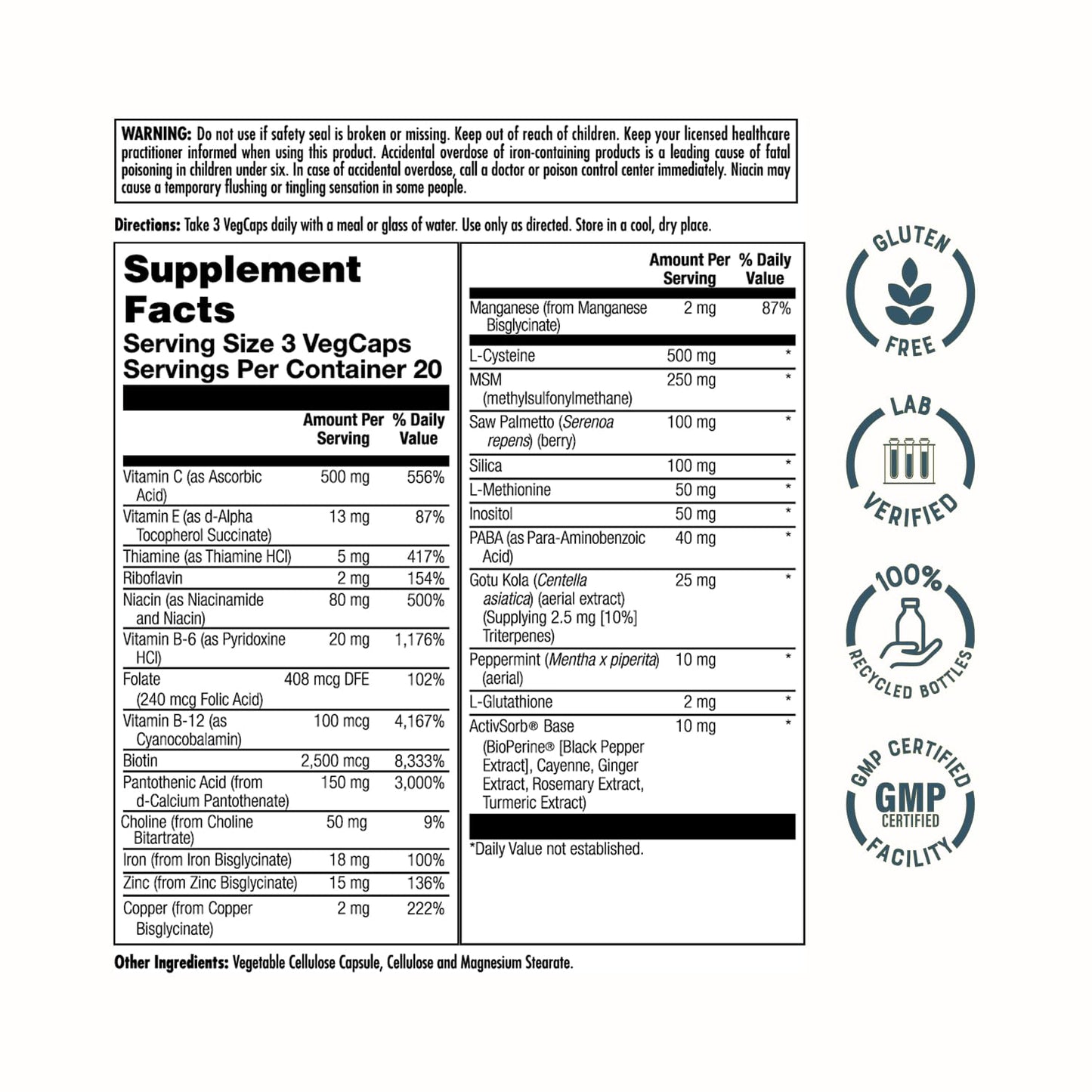 KAL Hair Force Supplement 60 Capsules