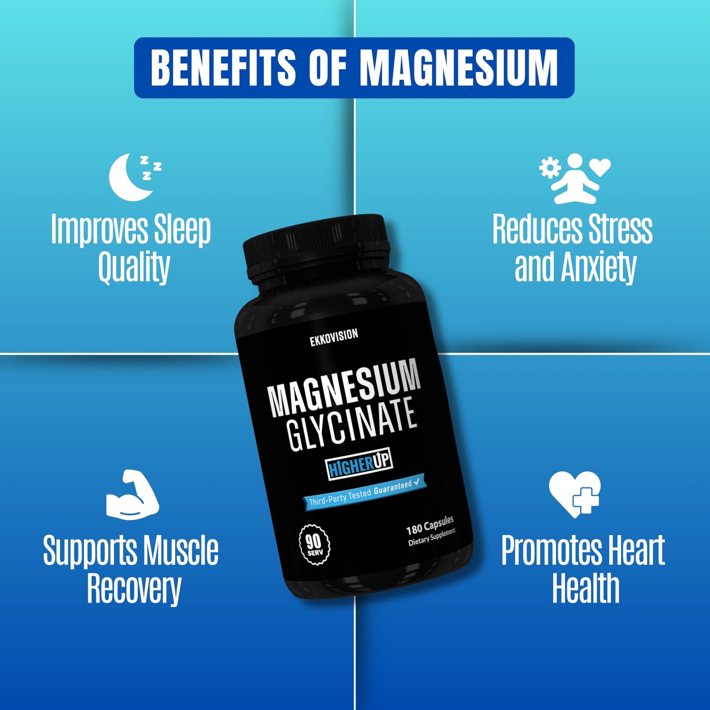 Ekkovision Magnesium Glycinate Capsule, 90 Count