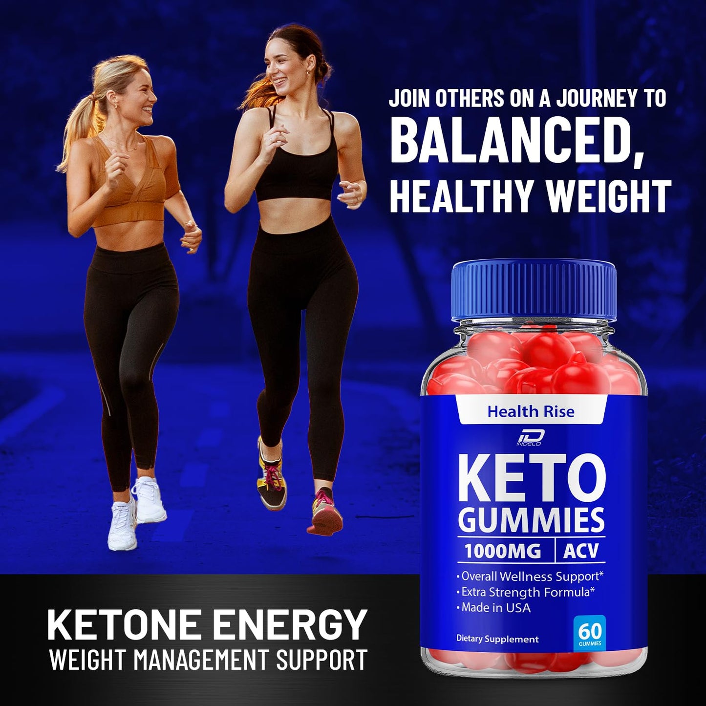 Indelo Health Rise ACV Gummies 60 Gummies