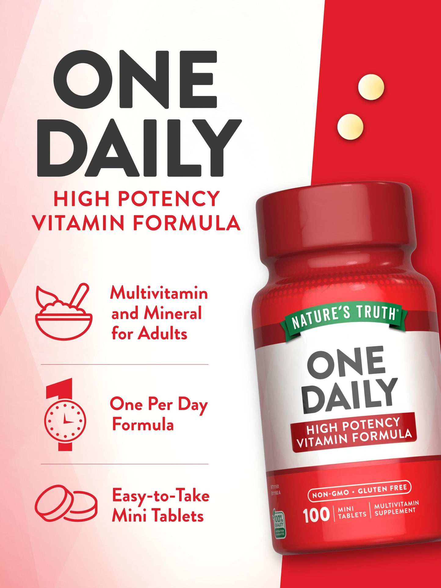 Nature's Truth One Daily Multivitamin Tablets 100