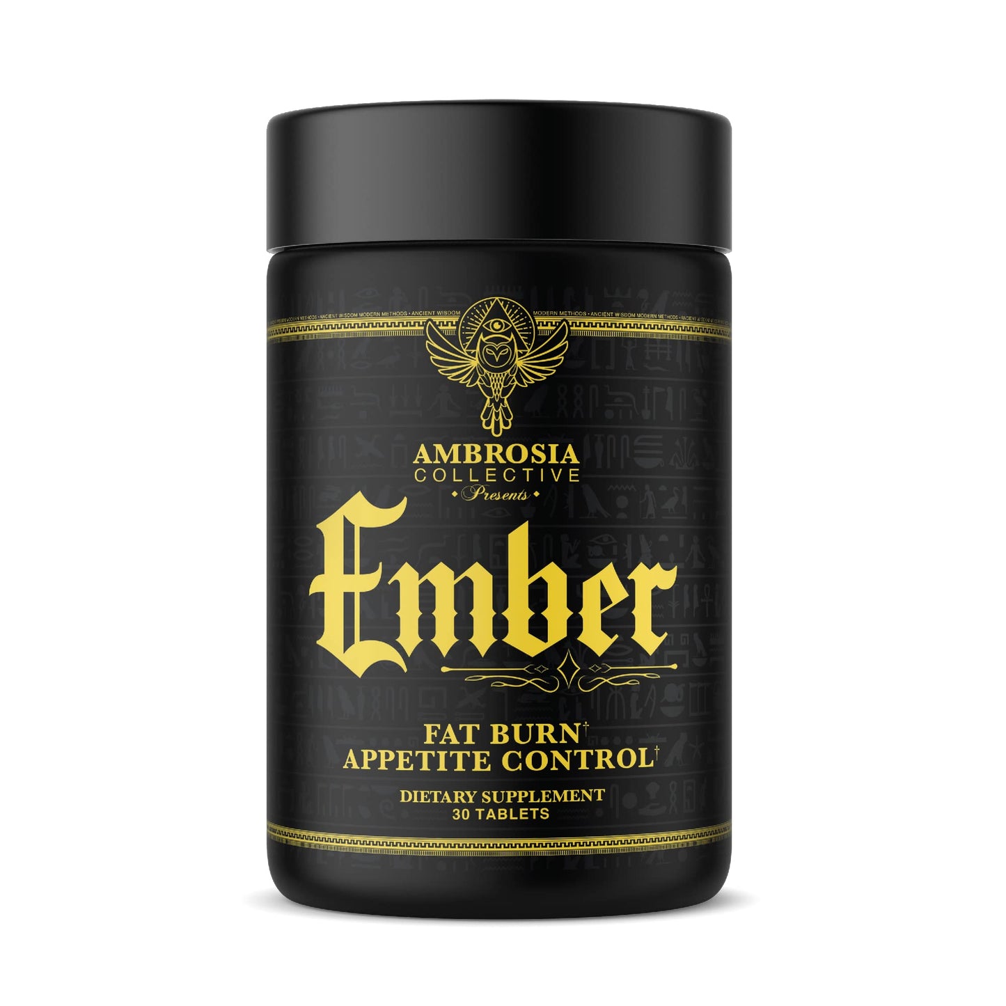 Ambrosia Ember Thermogenic Fat Burner & Appetite Support Supplement Tablets, 30 Count