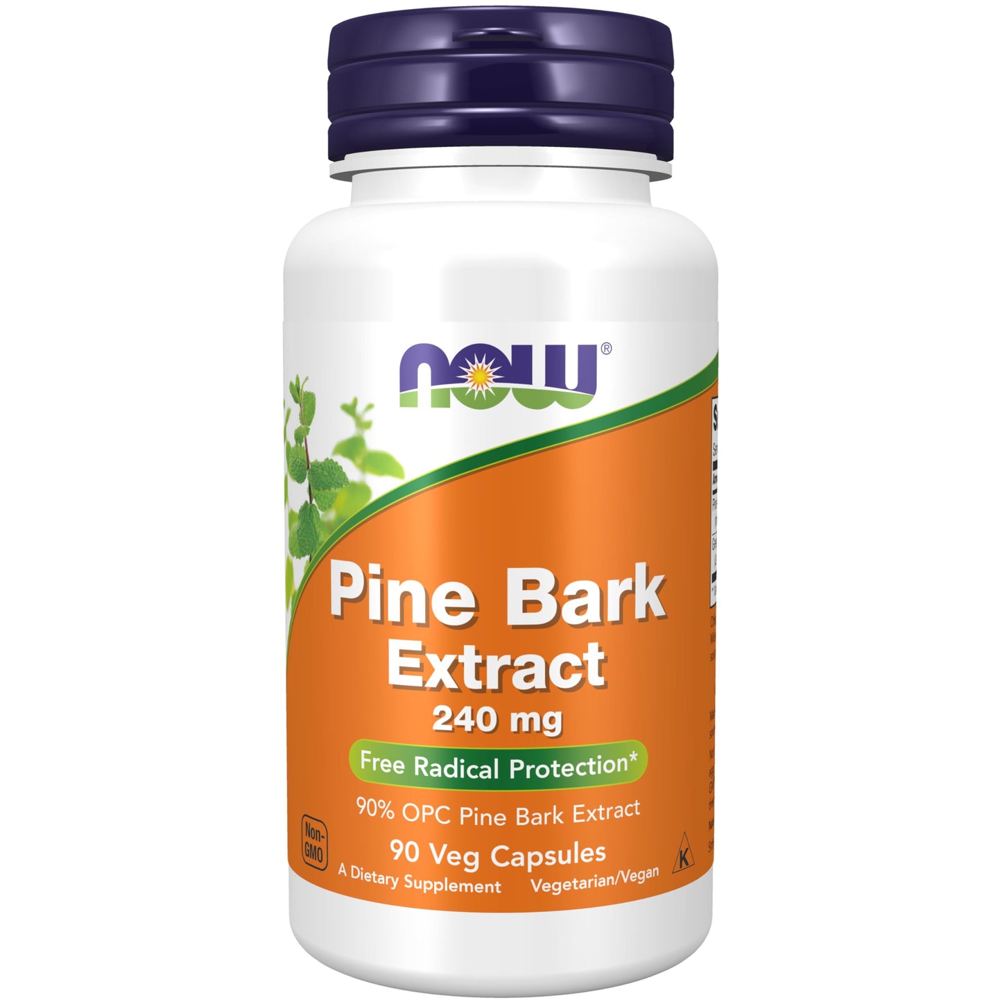 NOW Foods Pine Bark Extract 240 mg, 90% OPC Veg Capsules, 90 Count