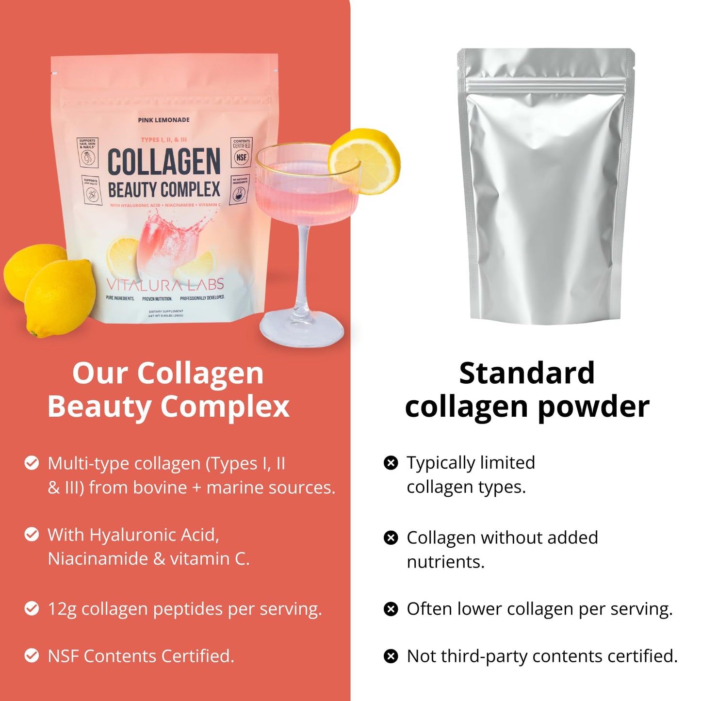 Vitalura Labs Collagen Peptides Powder 13.76 Ounce