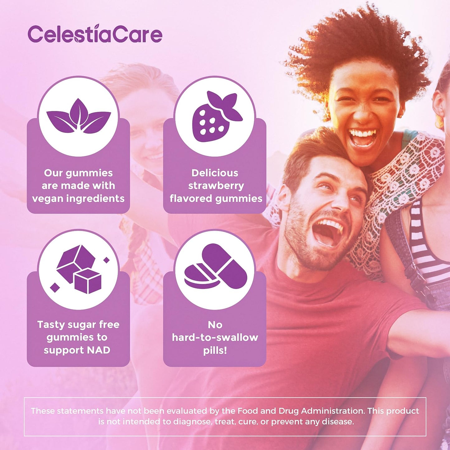 CelestiaCare NAD+ Gummies 120 Count
