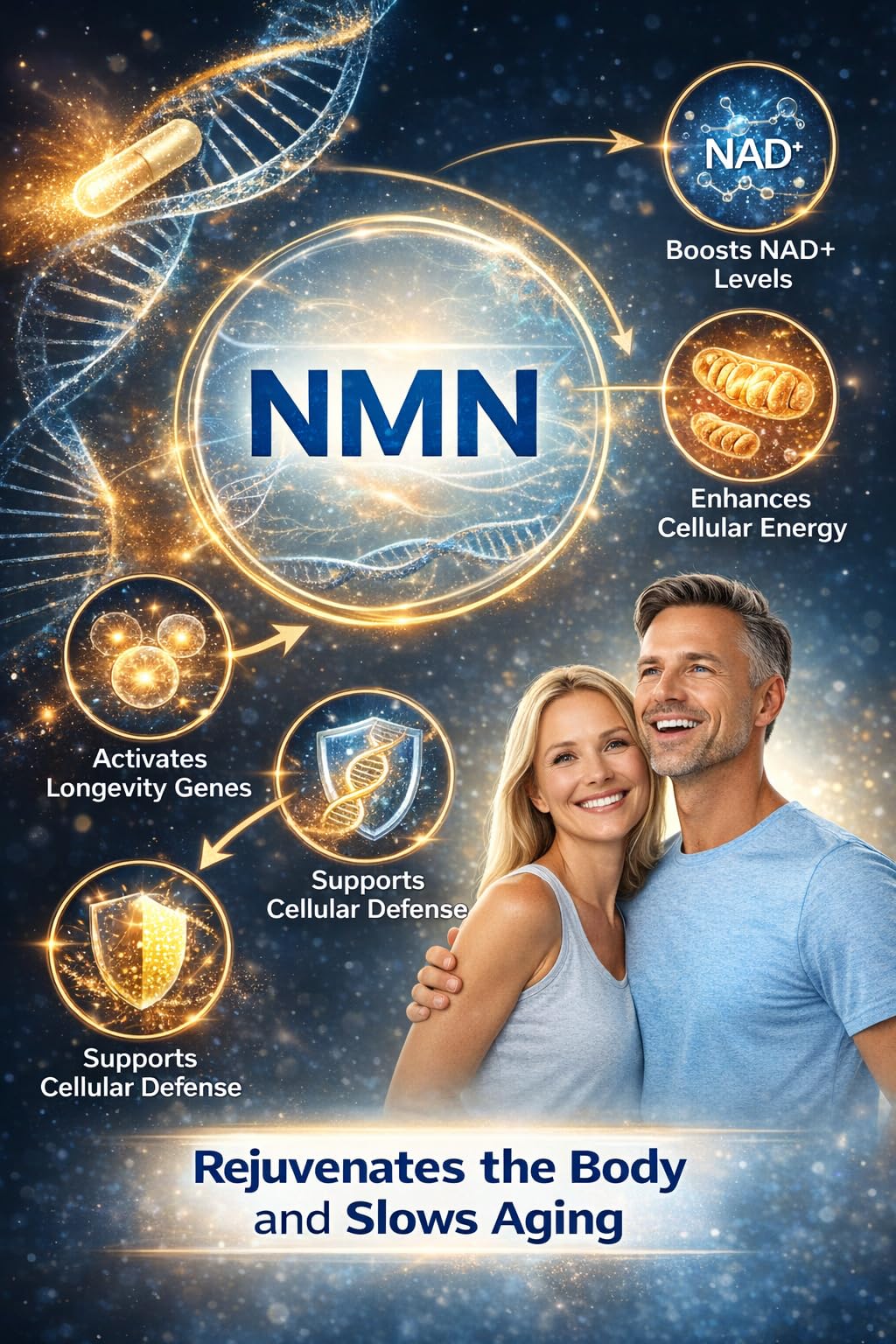 Generic The NMN 1000 Capsule, 90 Count